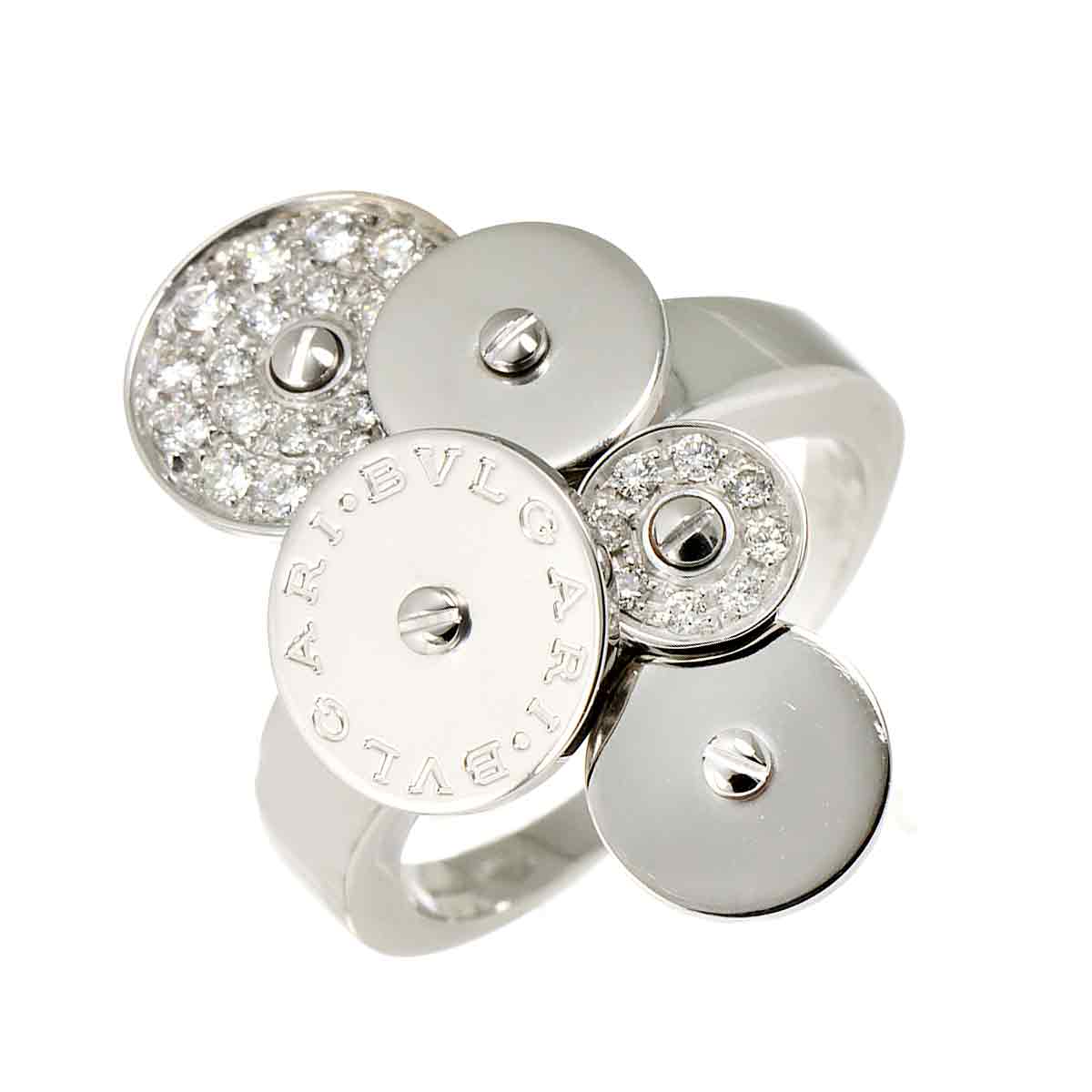 Cicladi Diamond Ring 18K White Gold 750 siza 6(US)