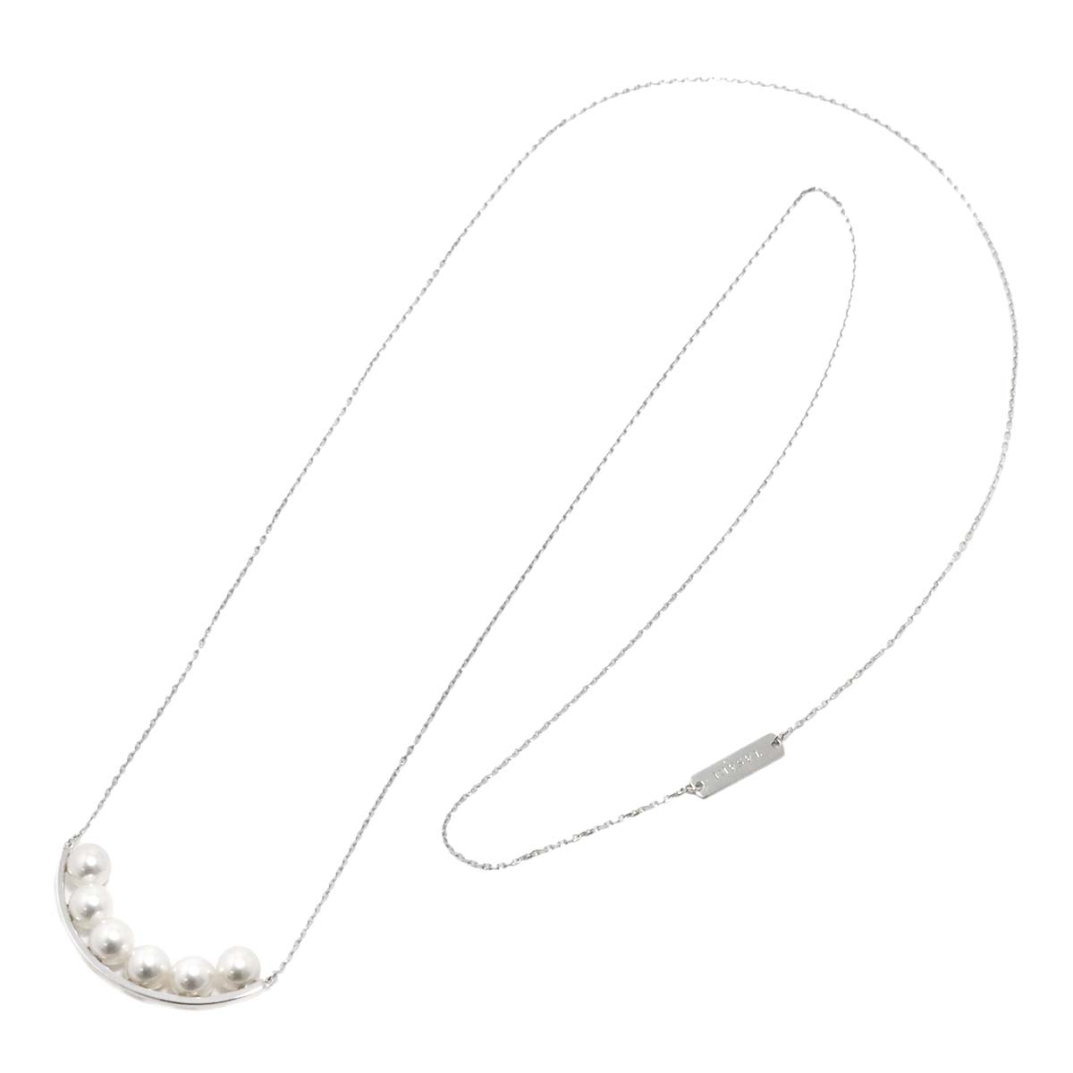 Balance Akoya Pearl 6.3mm Necklace 18K White Gold 750