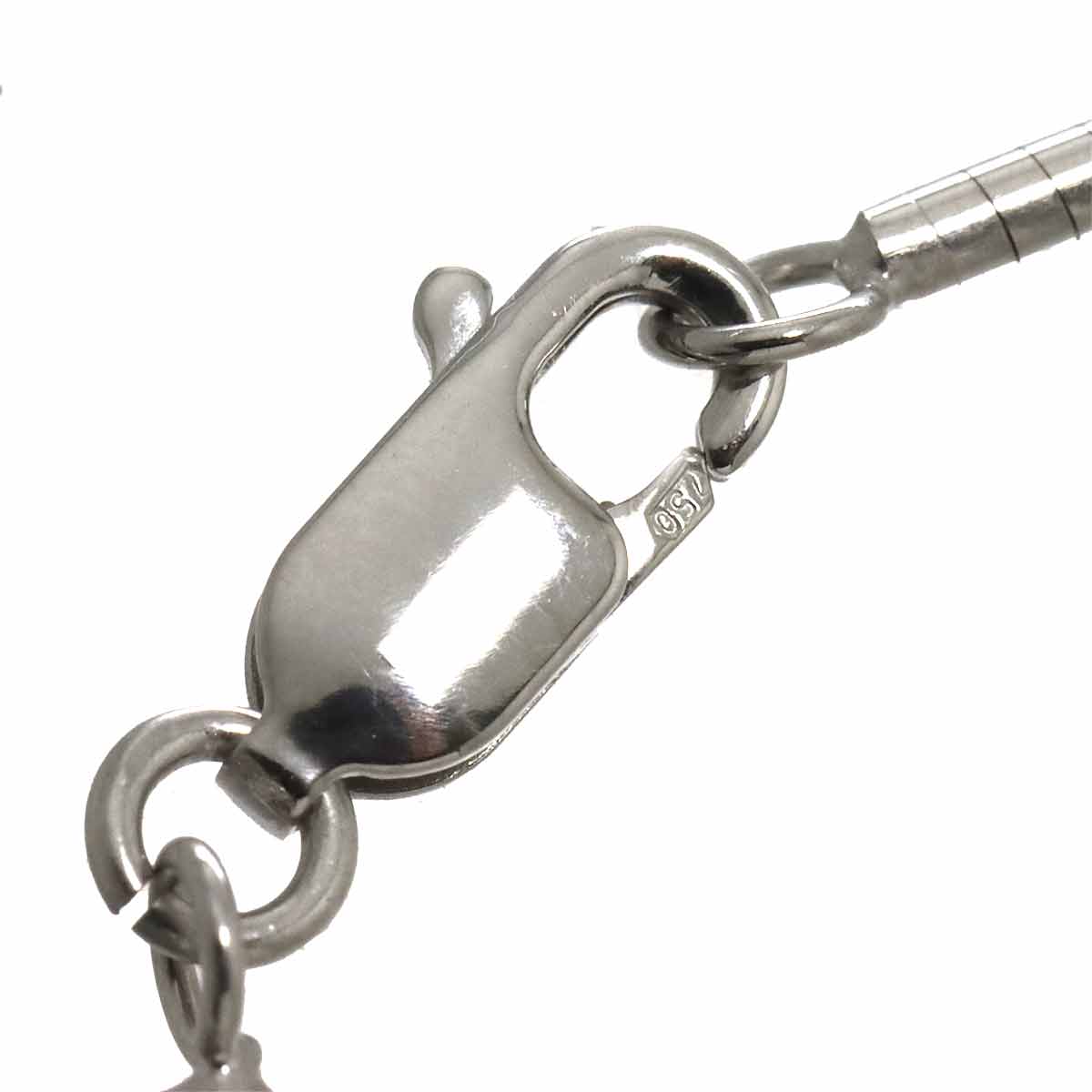 Diamond 0.01ct Necklace 18K WG White Gold 750