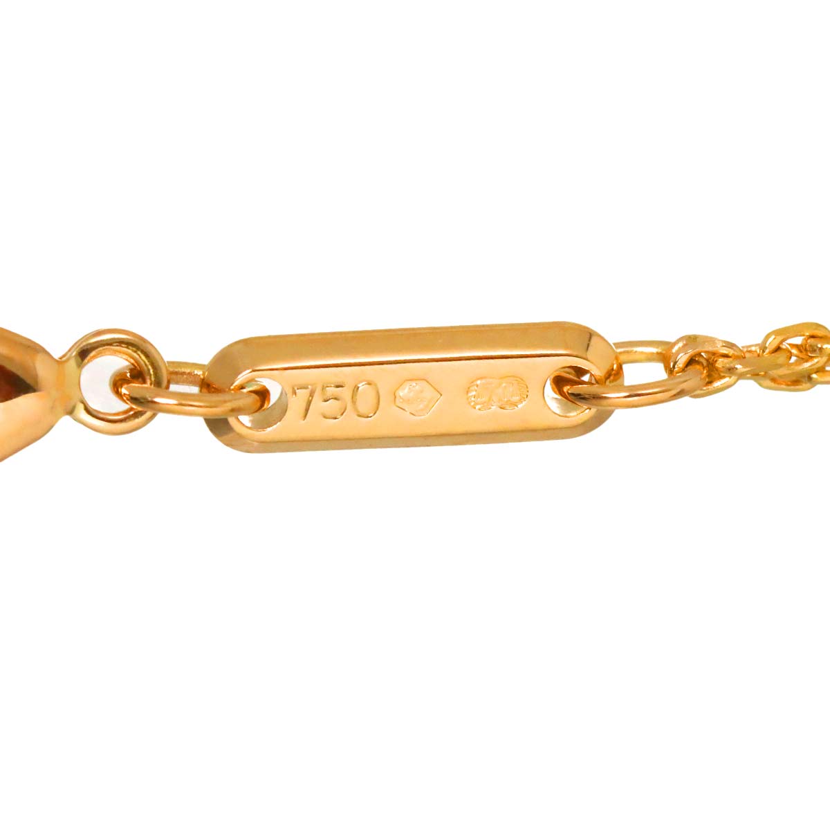 Happy Spirit Diamond Necklace 18K WG PG 750