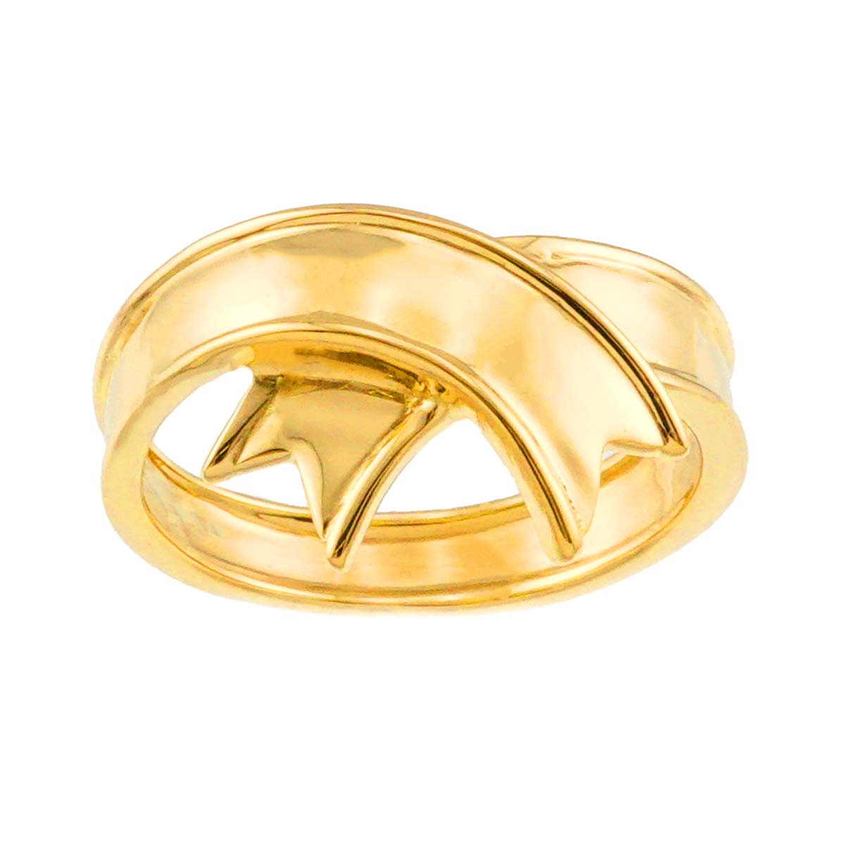 Ribbon Ring 18K Yellow Gold 750 size6.75(US)