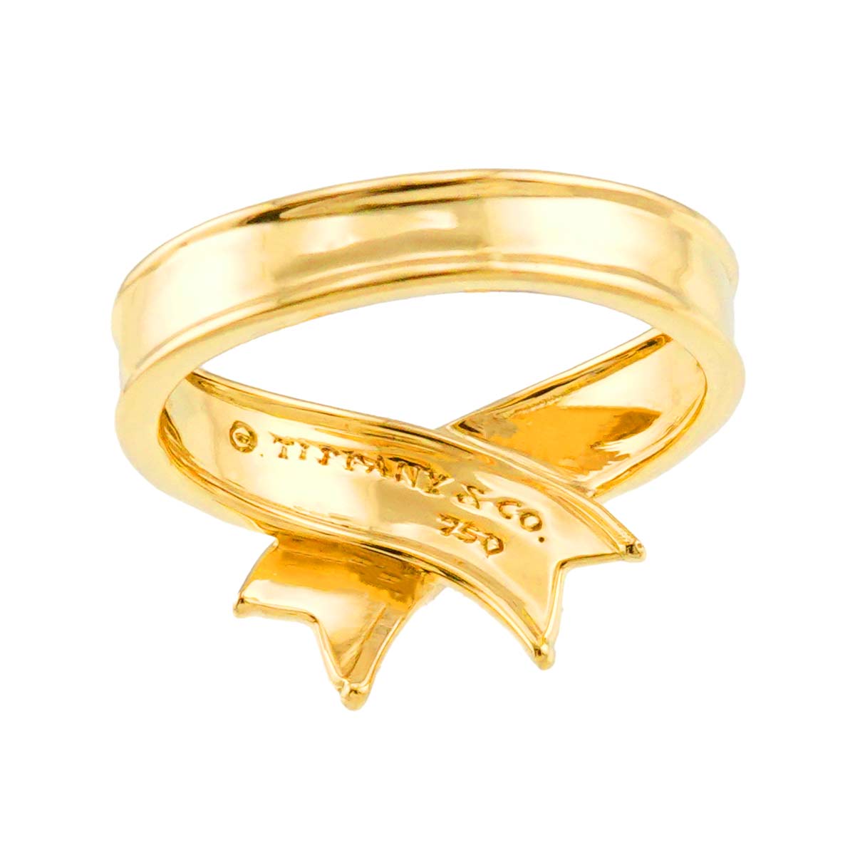 Ribbon Ring 18K Yellow Gold 750 size6.75(US)