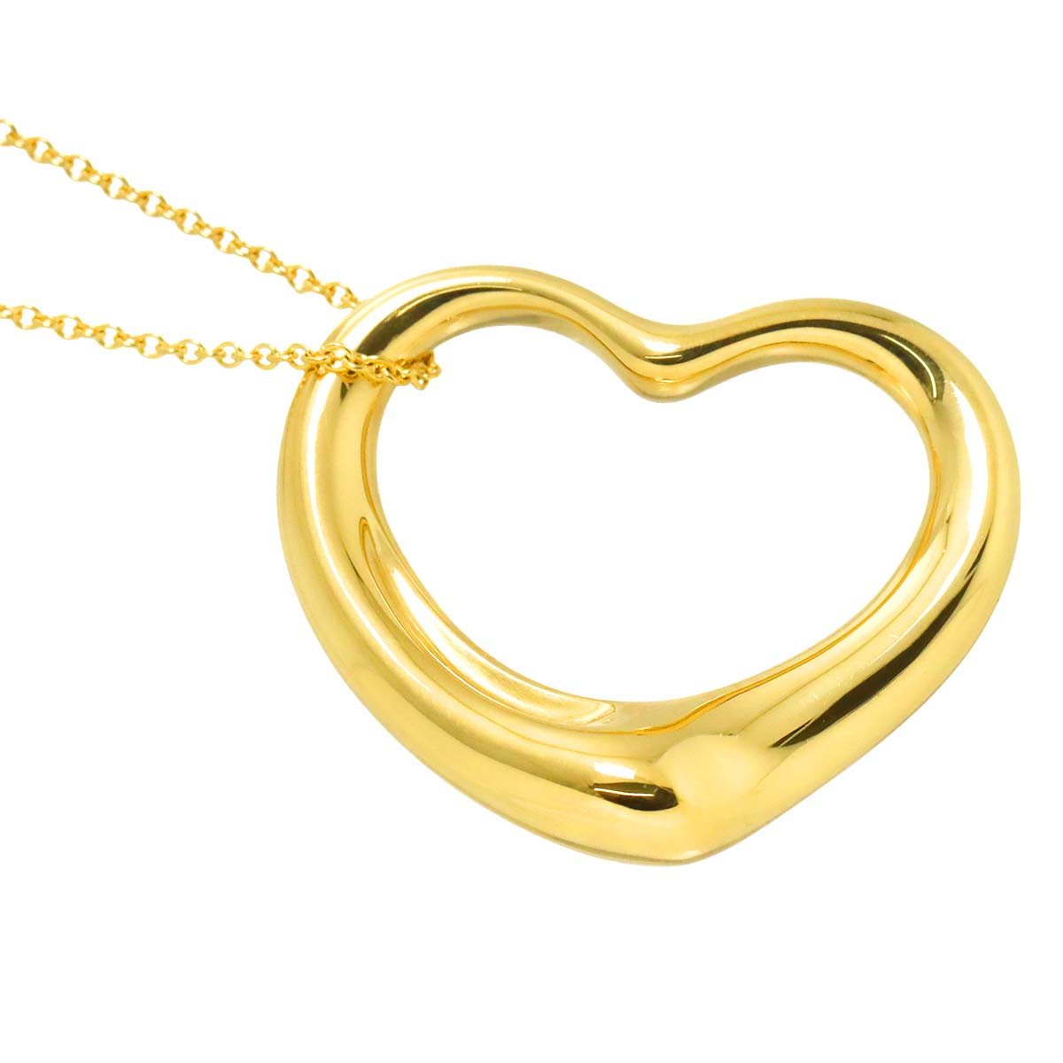 Open Heart Necklace 18K Yellow Gold 750