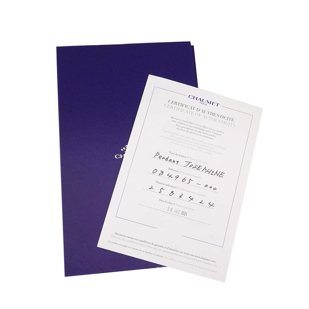 Josephine Diamond Necklace 18K WG White Gold 750