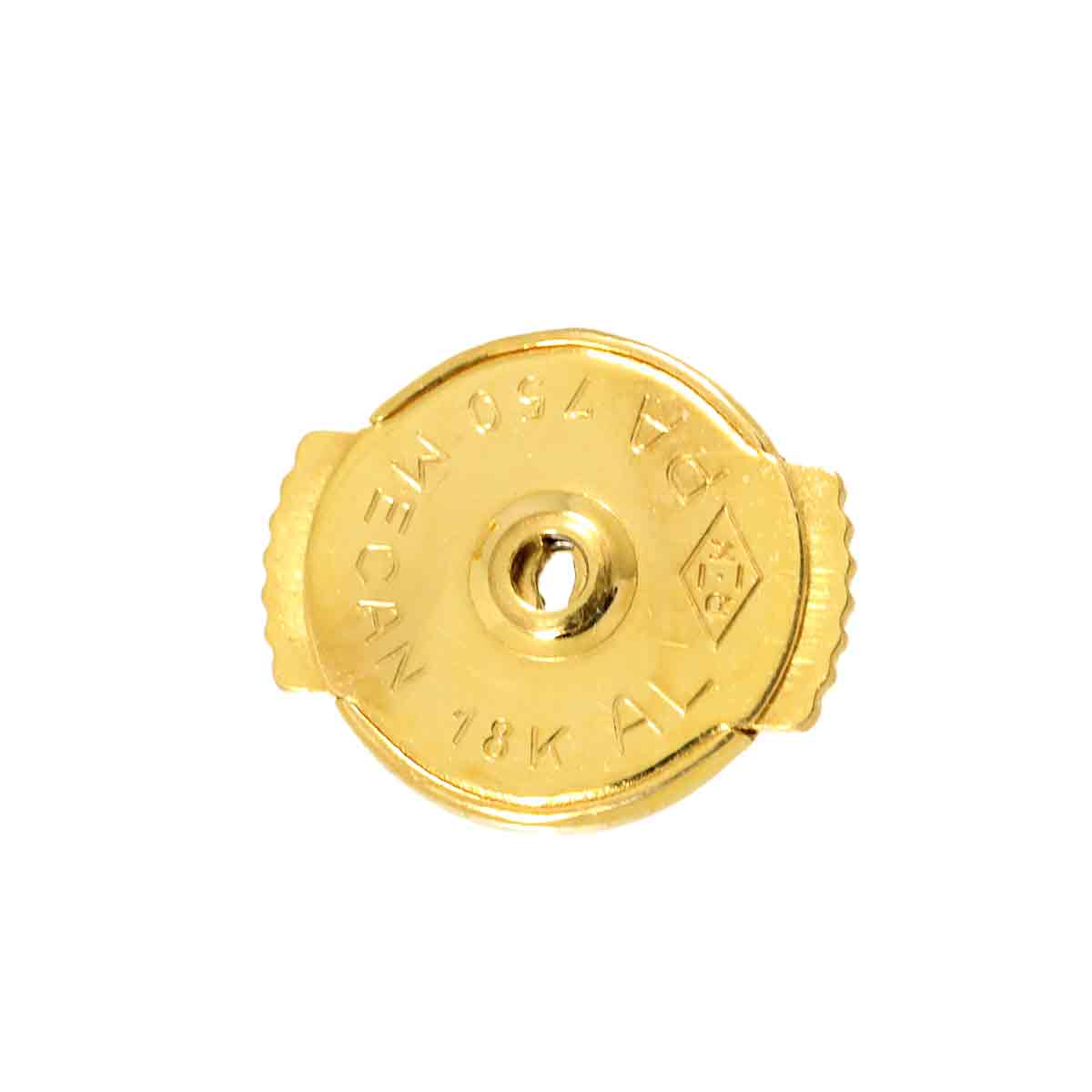 Amulette Mother of Pearl Diamond Earrings Pierced 18K YG 750