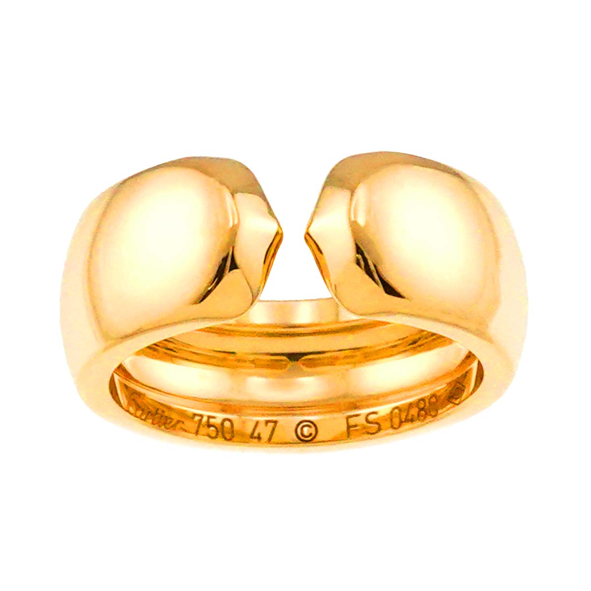 Ring 18K YG 750 size47 4(US)