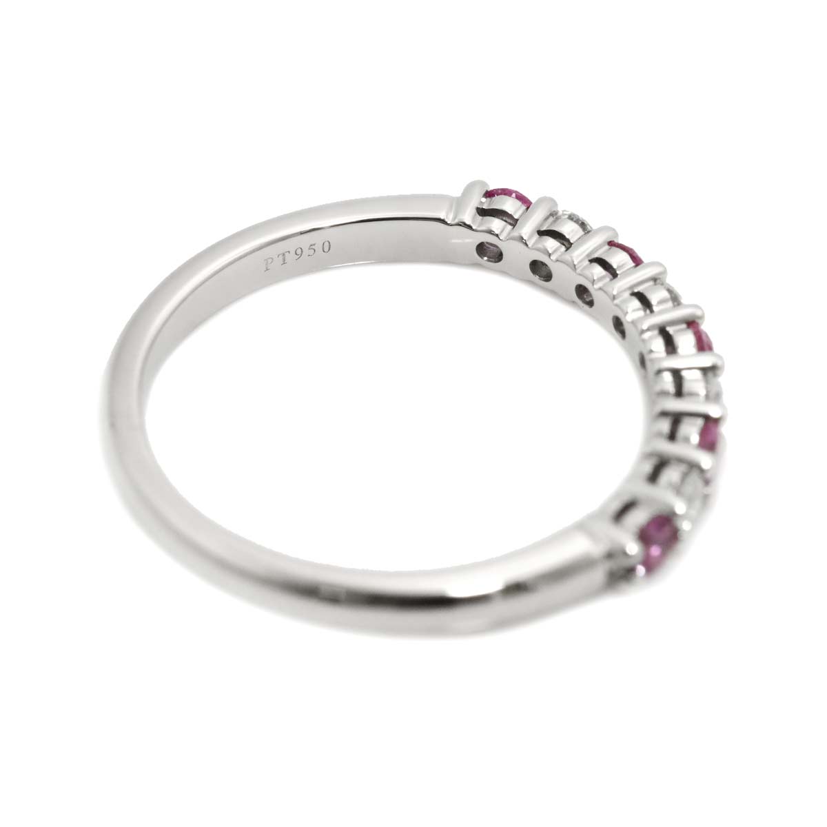 Sapphire Diamond Ring Pt size4.75-5(US)