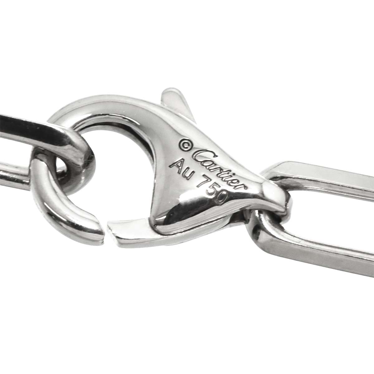 Santos Chain Necklace 18K White Gold 750