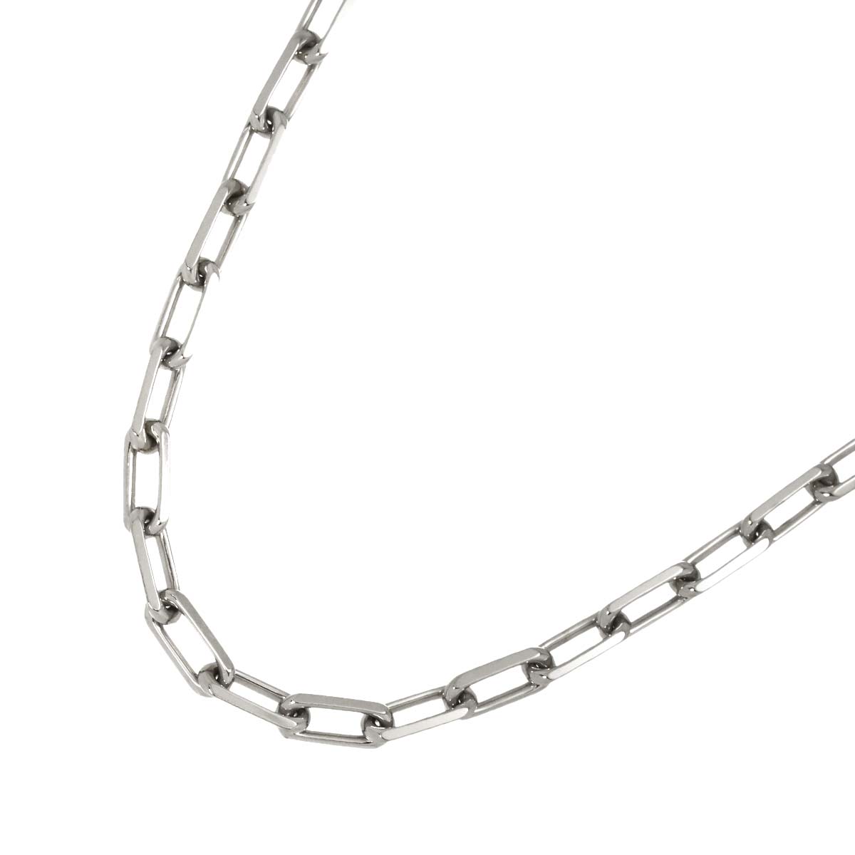 Santos Chain Necklace 18K White Gold 750