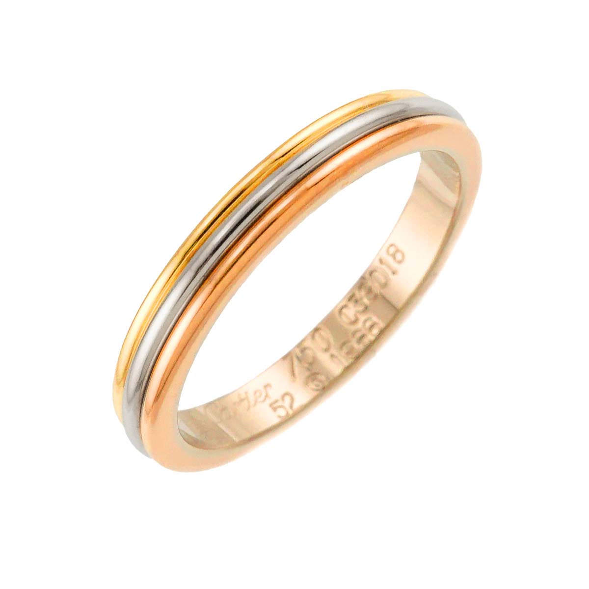 Vendome Ring 18K YG WG PG 750 size52 6(US)