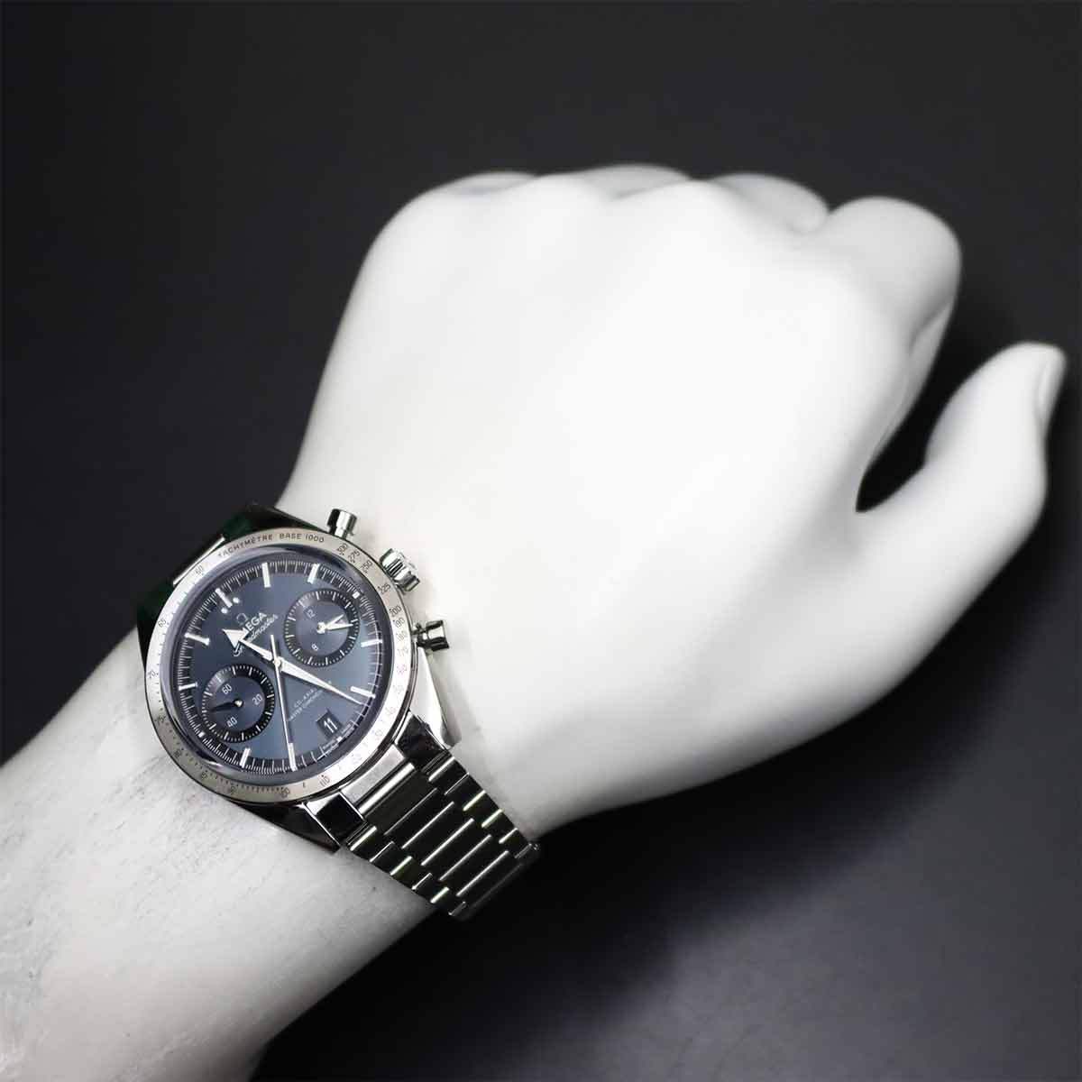 Speedmaster 57 332 10 41 51 03 001 Blue Dial Mens Watch