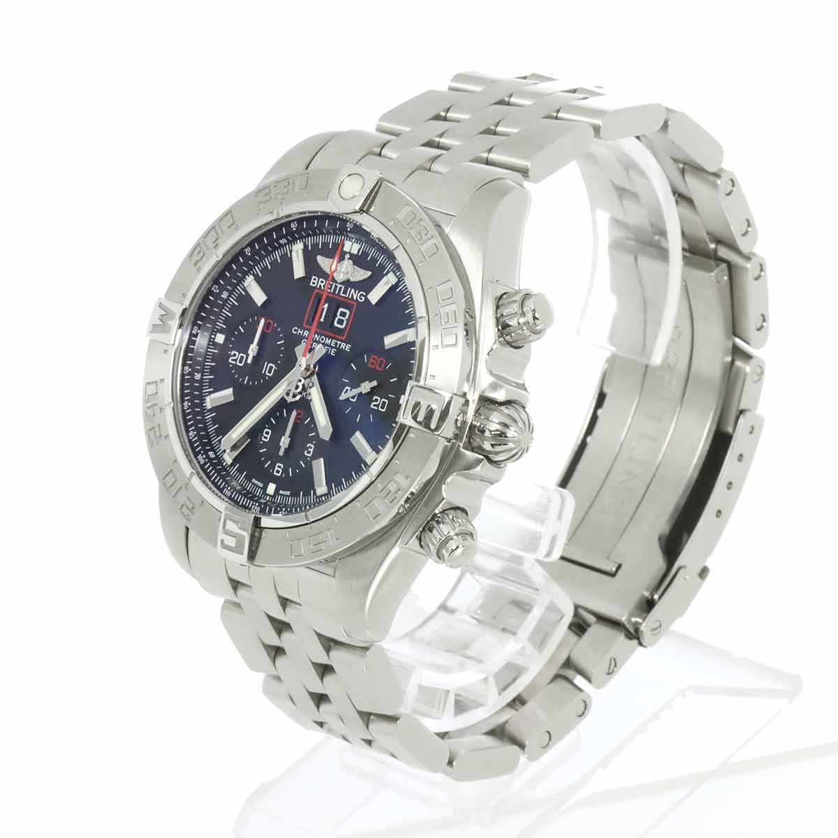 Chronomat Black Bird A44360 Automatic Date Black Dial Mens