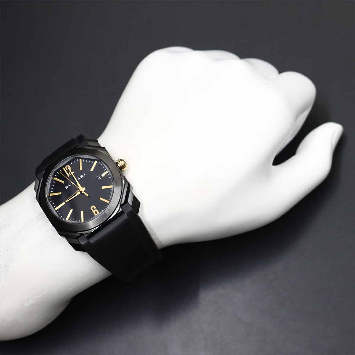 Octo BGO41S Black Dial Automatic Mens Date Wrist Watch