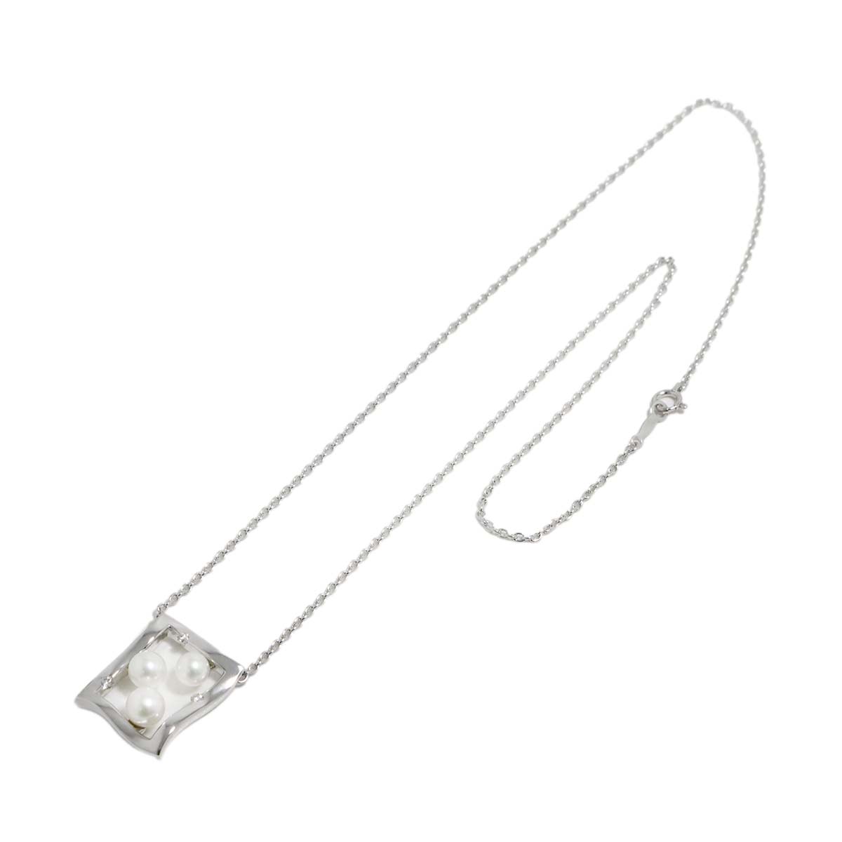 Akoya Pearl 5.5-4.8mm Necklace 18K White Gold 750