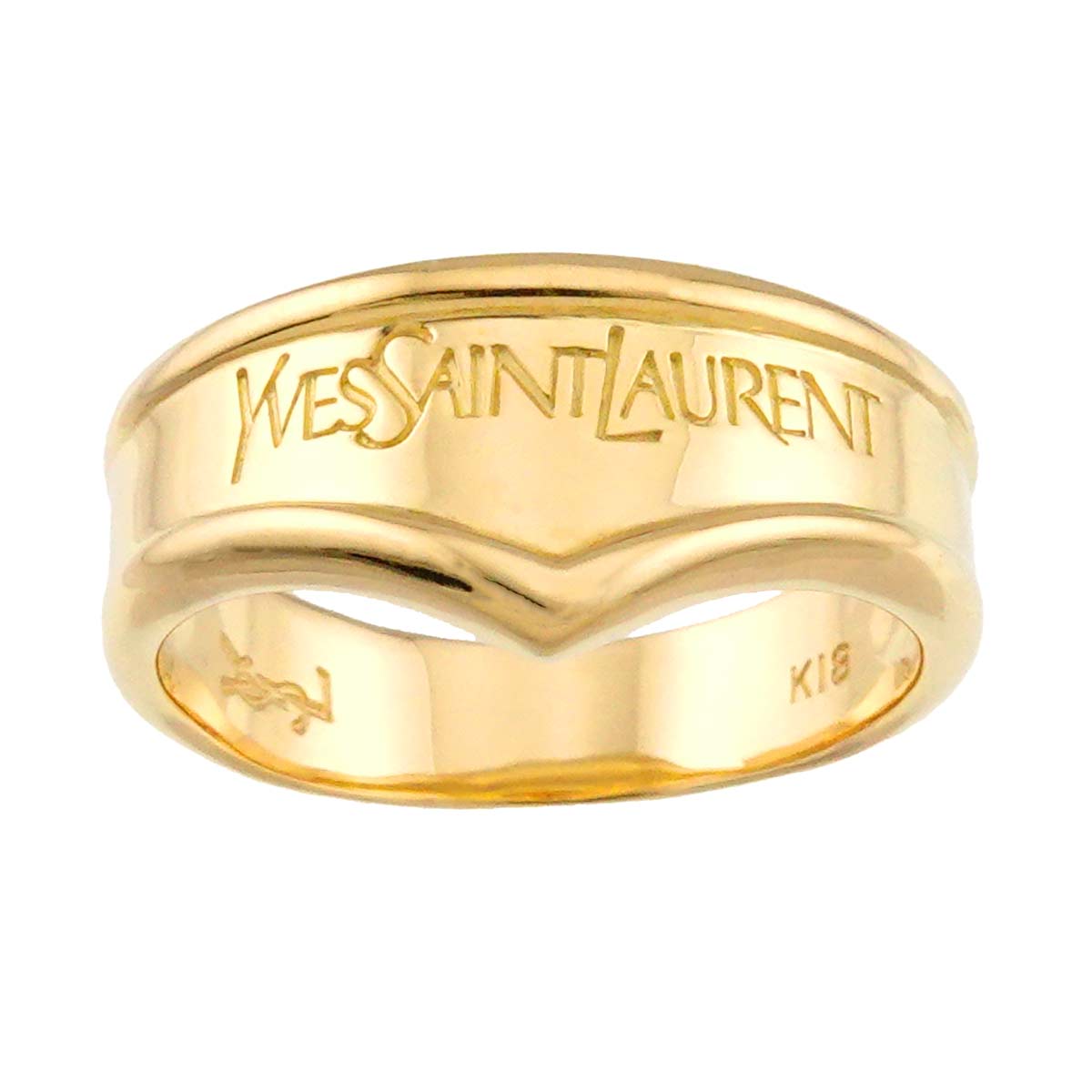 Ring 18K Yellow Gold 750 Pt size5.5-5.75(US)