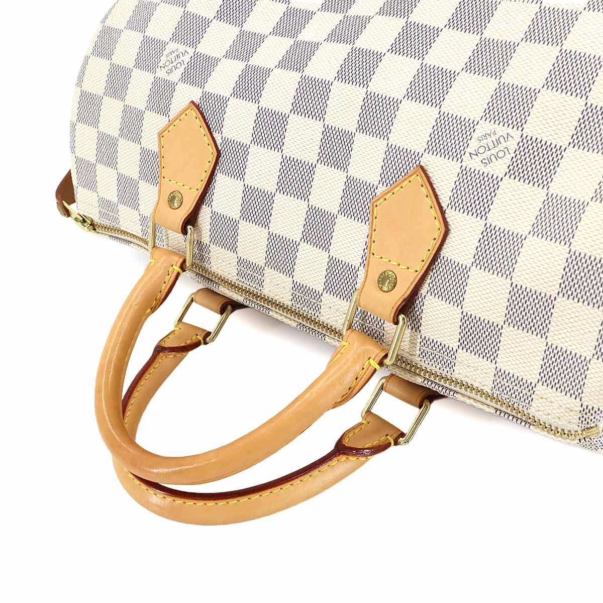 Damier Azur Speedy 30 Hand Bag White N41533 Purse
