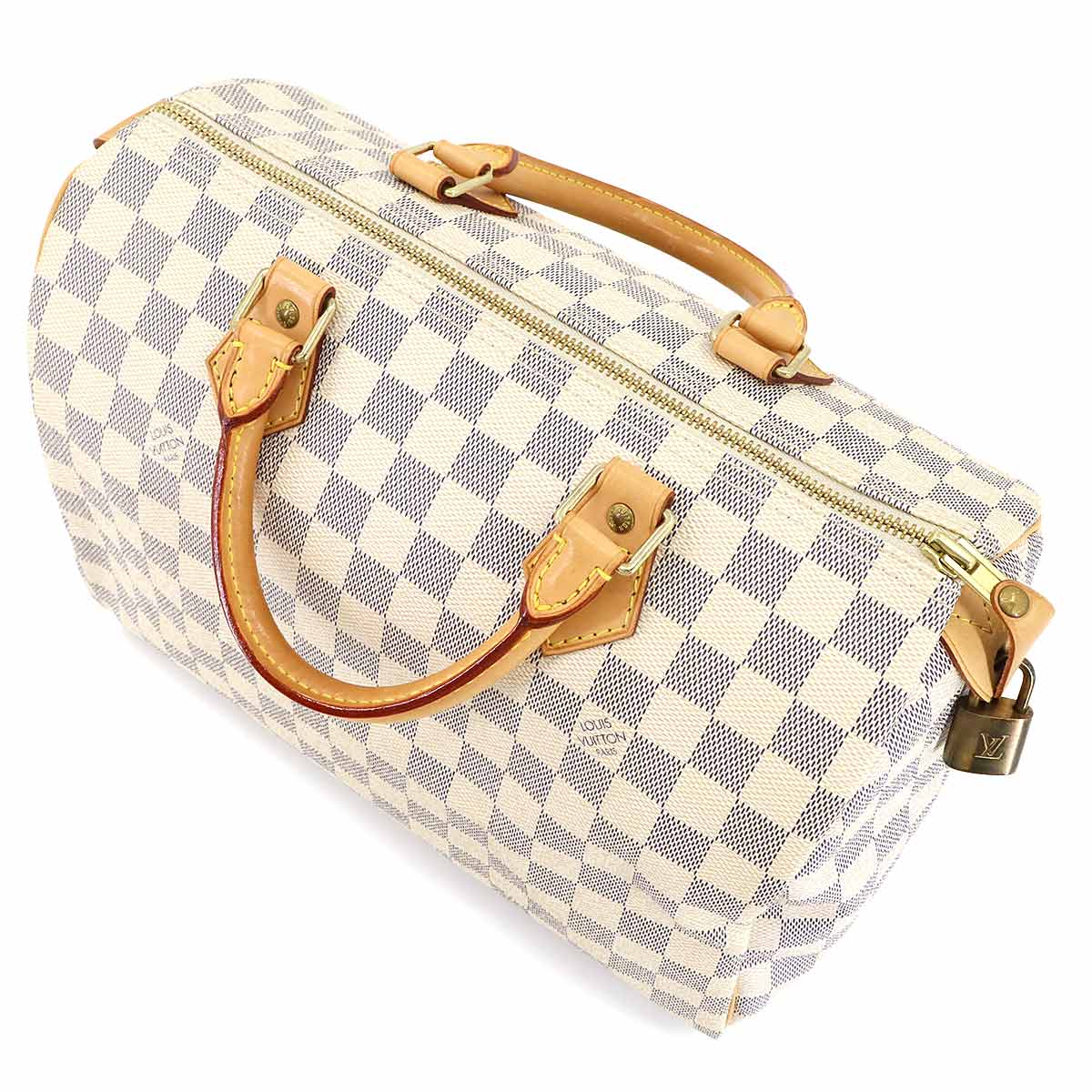 Damier Azur Speedy 30 Hand Bag White N41533 Purse