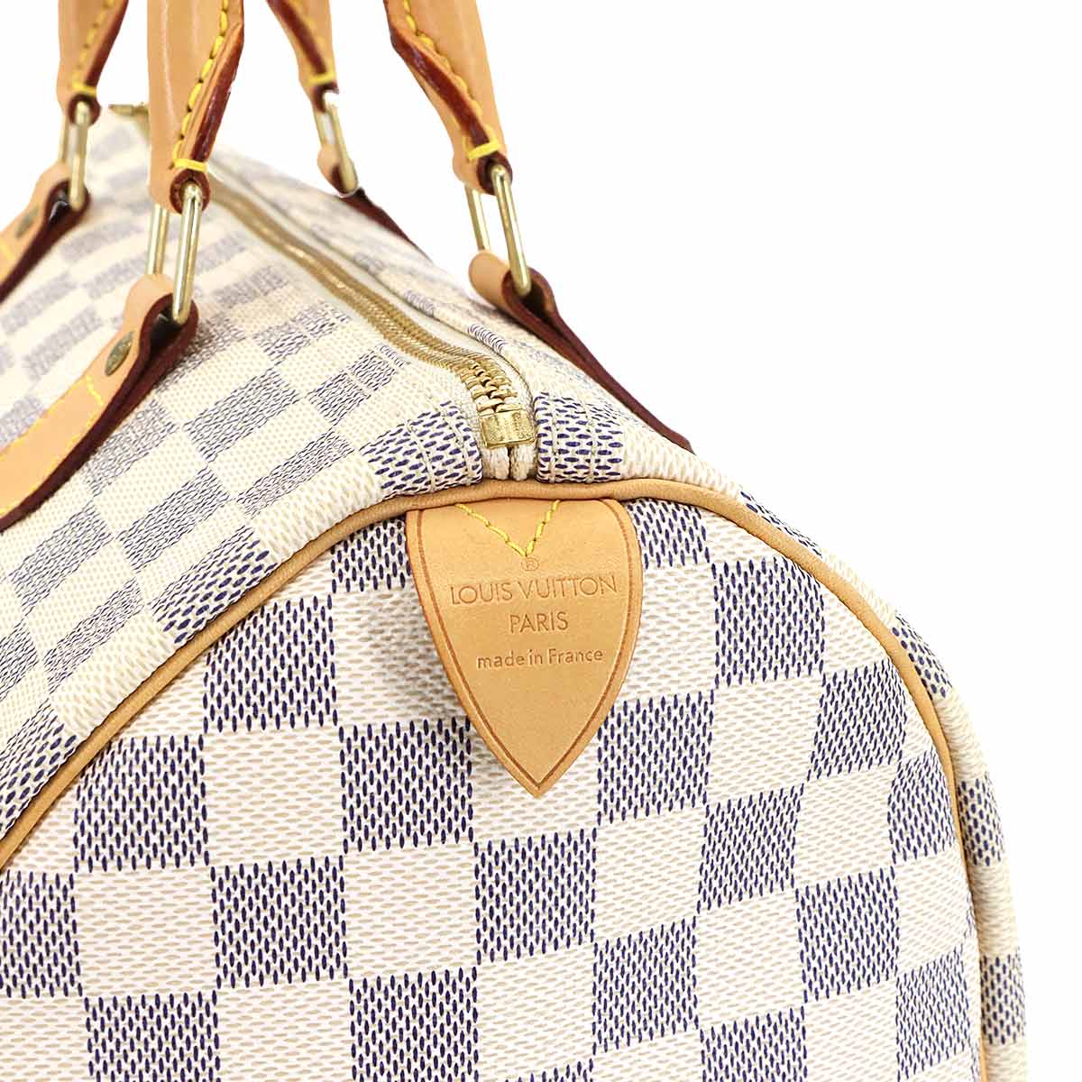 Damier Azur Speedy 30 Hand Bag White N41533 Purse