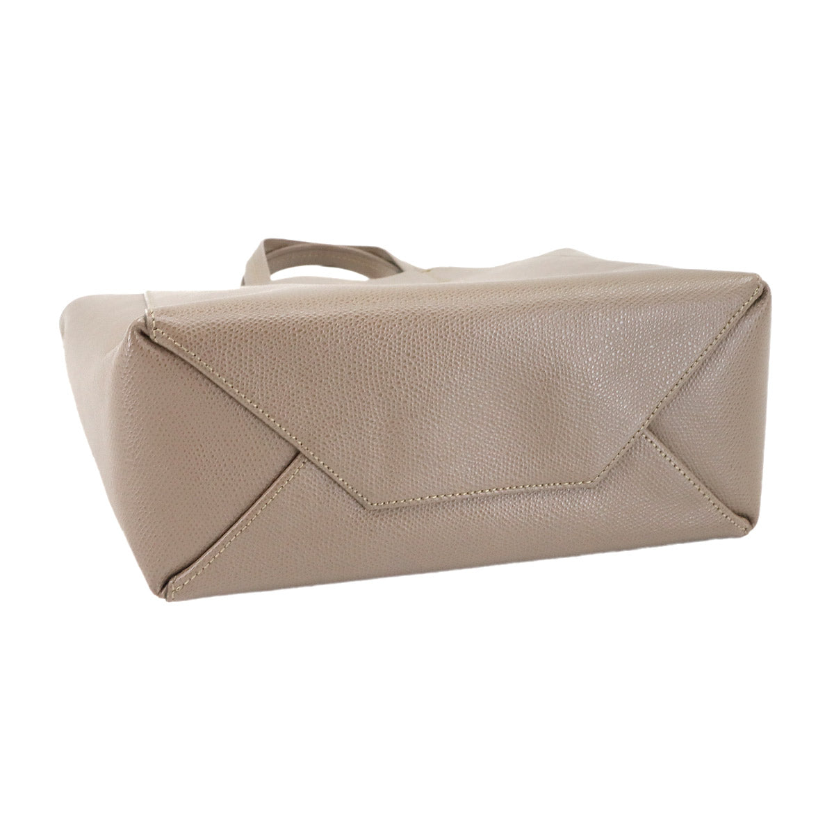 Small Vertical Cabas 2way Tote Shoulder Bag Leather Taupe 189813