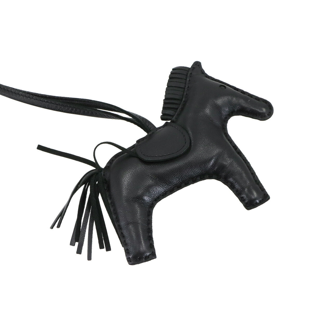 Rodeo MM Bag Charm Agneau Milo So Black Z Horse Accessory