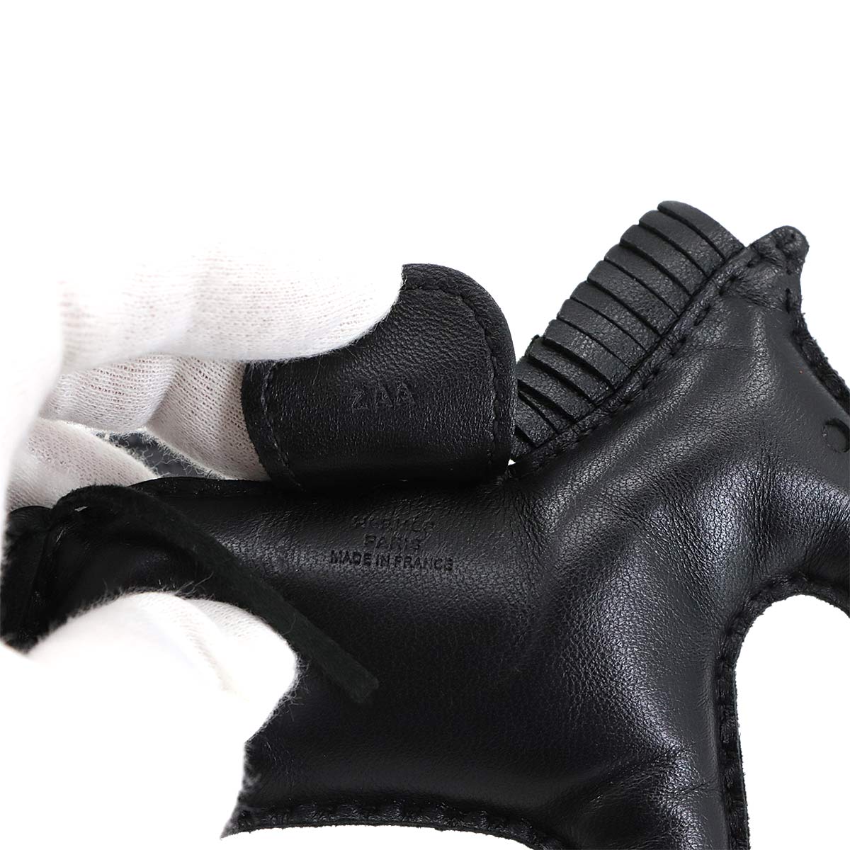 Rodeo MM Bag Charm Agneau Milo So Black Z Horse Accessory