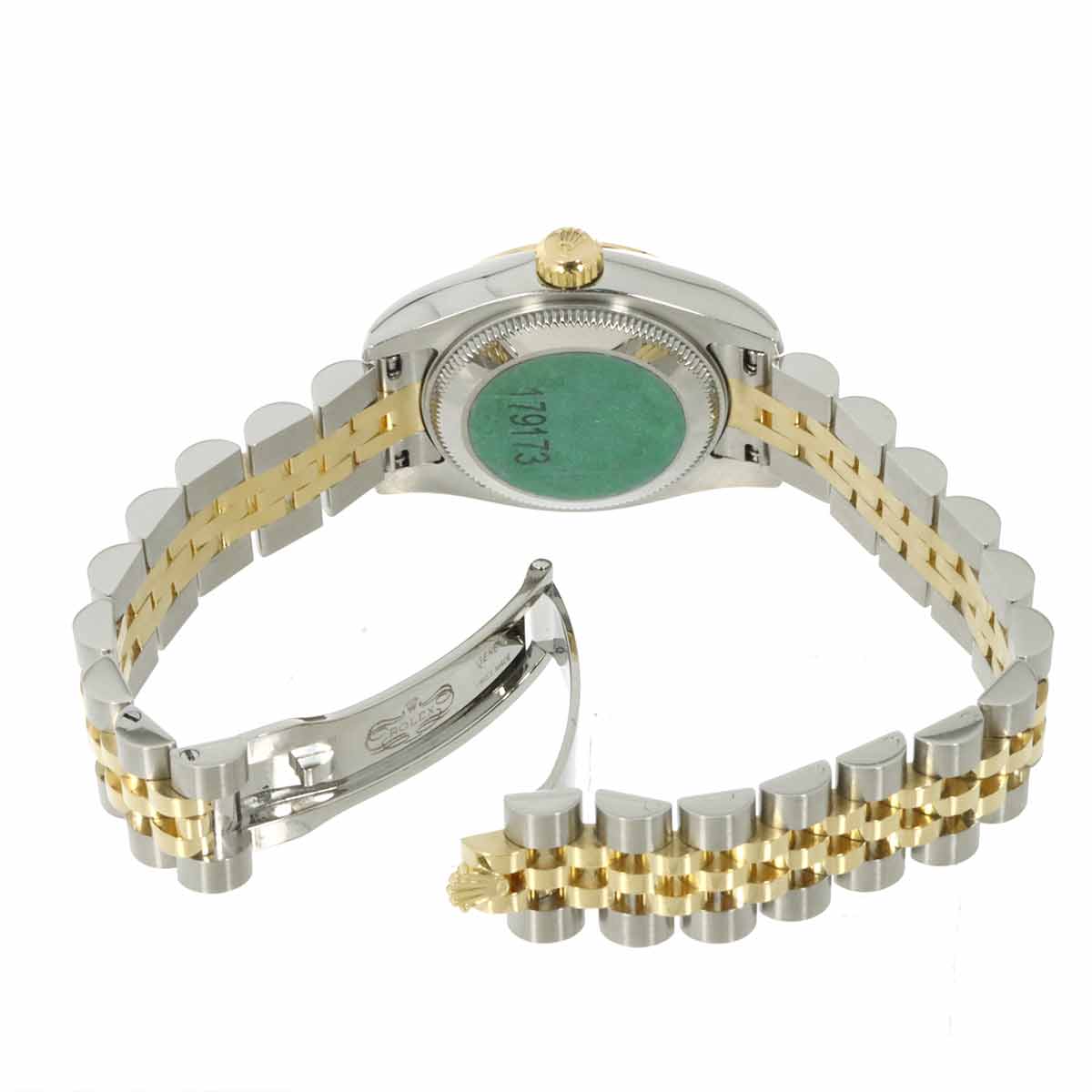 Datejust 179173G Serial D 750 YG 10P Diamond Black Dial