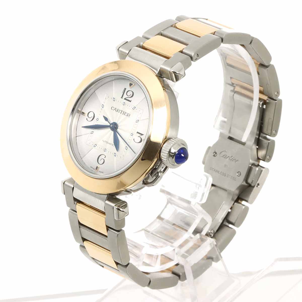 Pasha W2PA0008 Automatic 750 Pink Gold Silver Dial Mens Watch