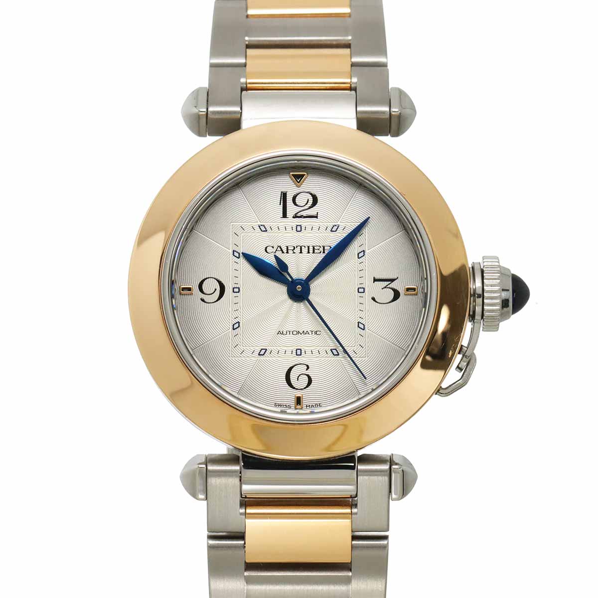 Pasha W2PA0008 Automatic 750 Pink Gold Silver Dial Mens Watch