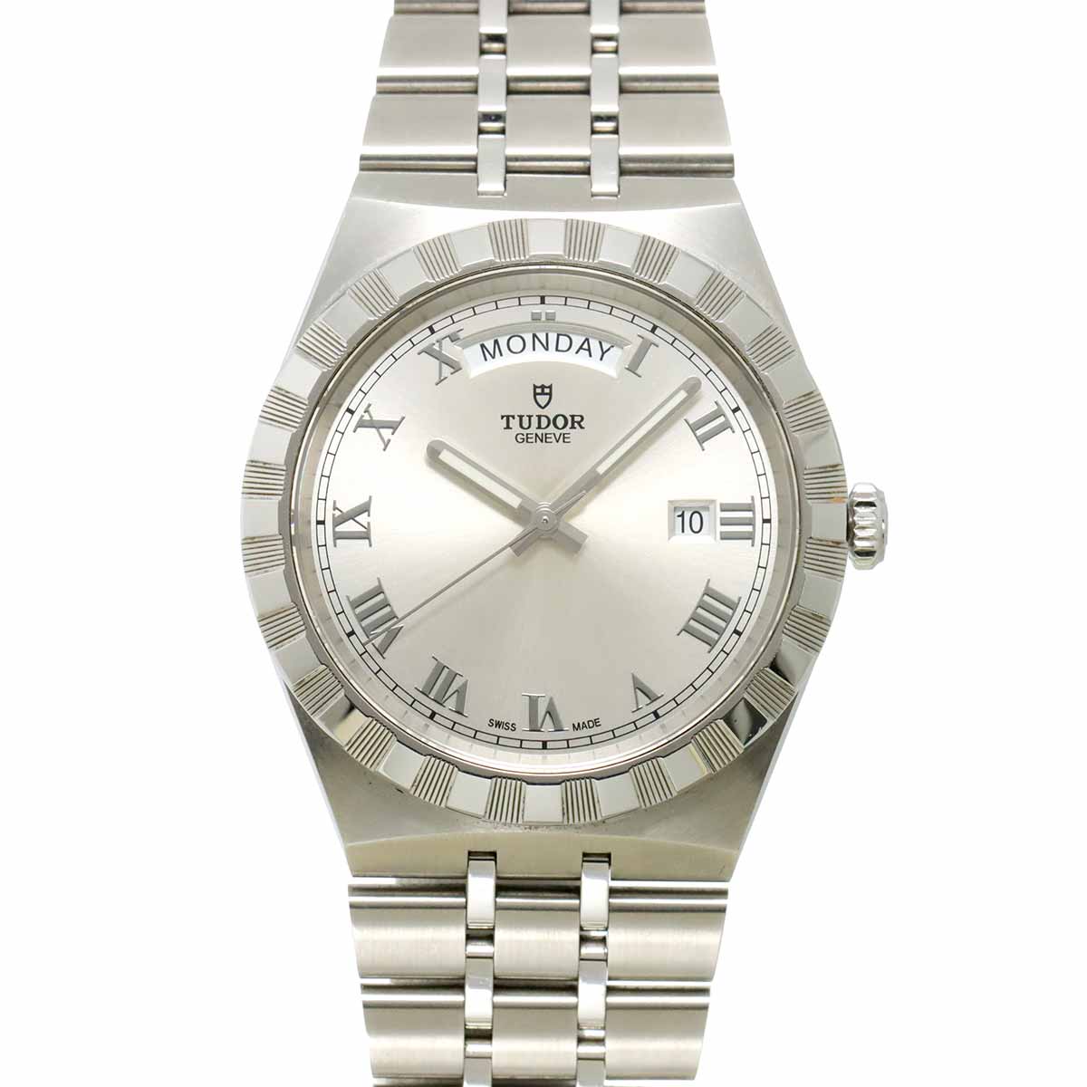 Royal 28600 Automatic Date Silver Dial Mens Watch