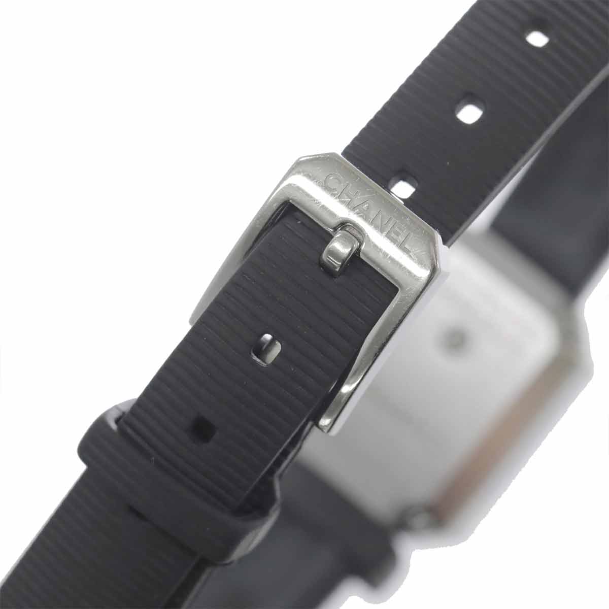 Premiere H2434 Bezel Diamond 4P Rubber Belt Black Dial Ladies