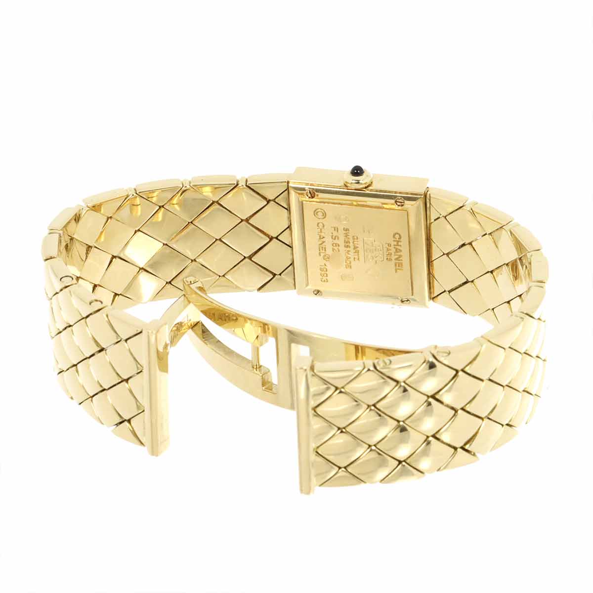 Matelasse H0008 Quartz K18YG Black Dial Ladies Watch