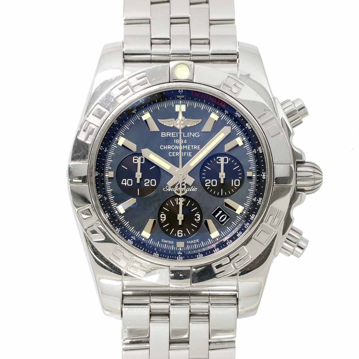 Chronomat 44 AB0111 Japan Limited 400 Date Black Shell Dial