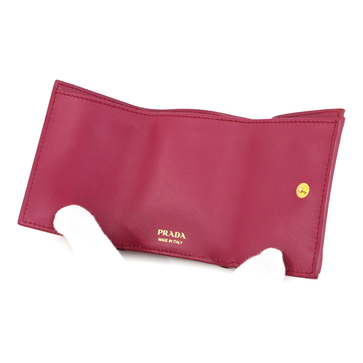 Compact Wallet Leather Ibisco Pink 1MH021 Purse 90304197