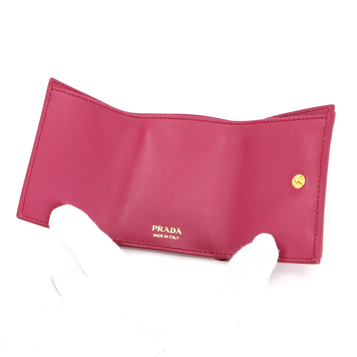 Compact Wallet Leather Ibisco Pink 1MH021 Purse