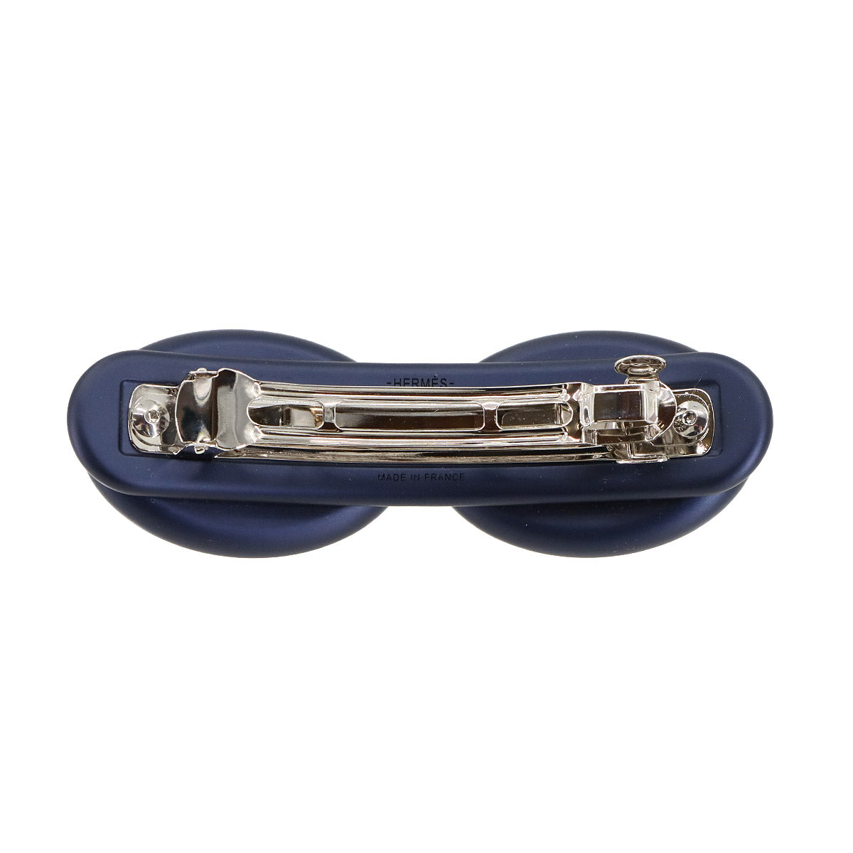 Tri Maillon GM Barrette Aluminum Navy Hair Accessory