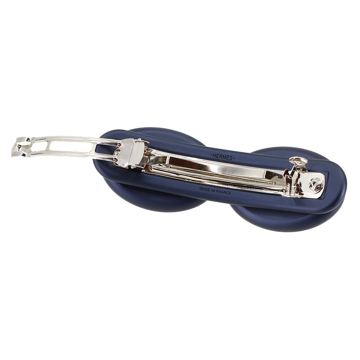 Tri Maillon GM Barrette Aluminum Navy Hair Accessory