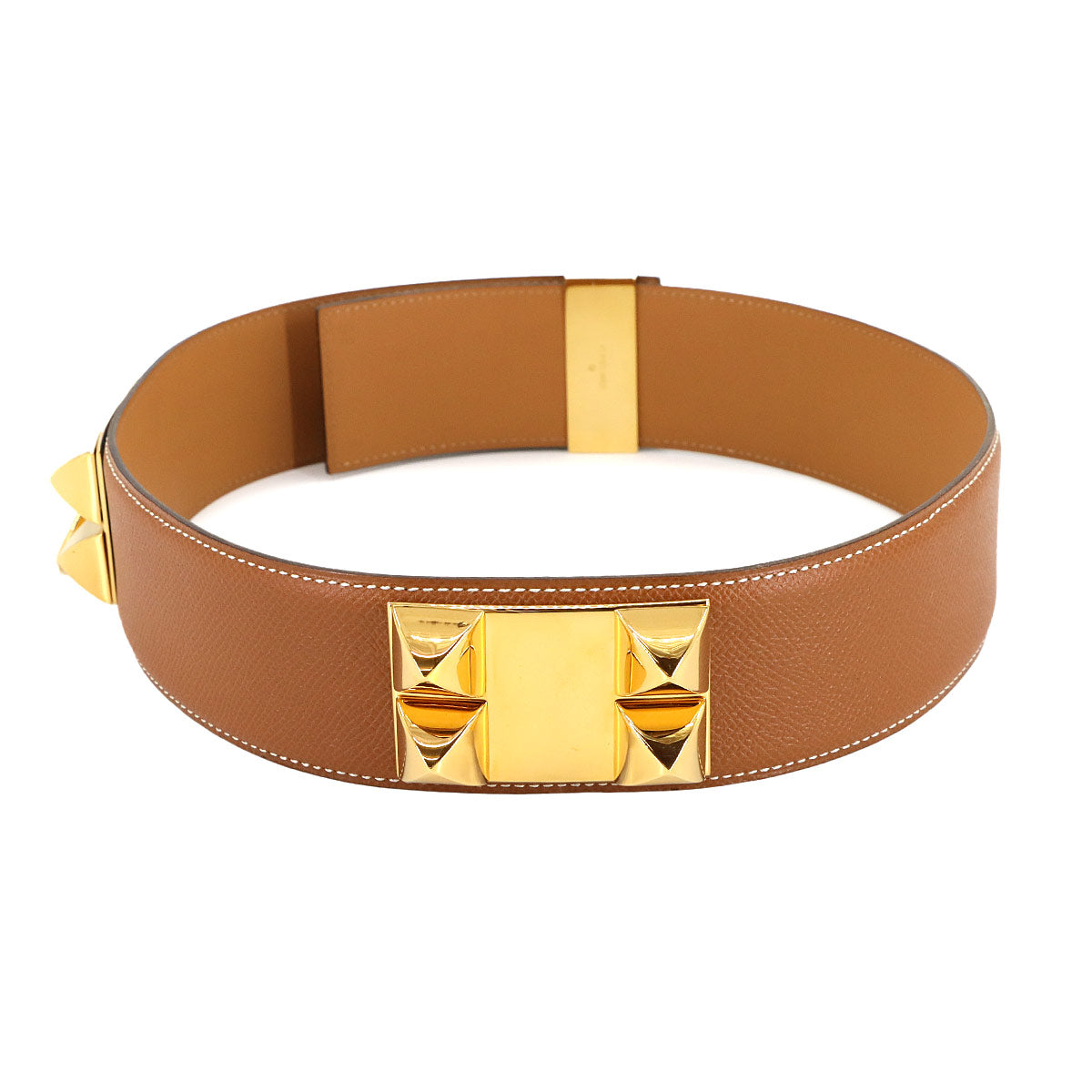Collier de Chien Medor Belt Couchevel Epsom Gold 65 Women's