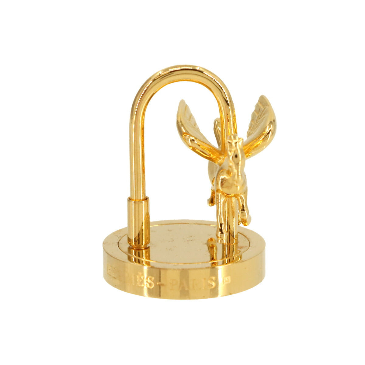 HERMES Cadena Charm Annee De La Danse Gold Pegasus Accessory