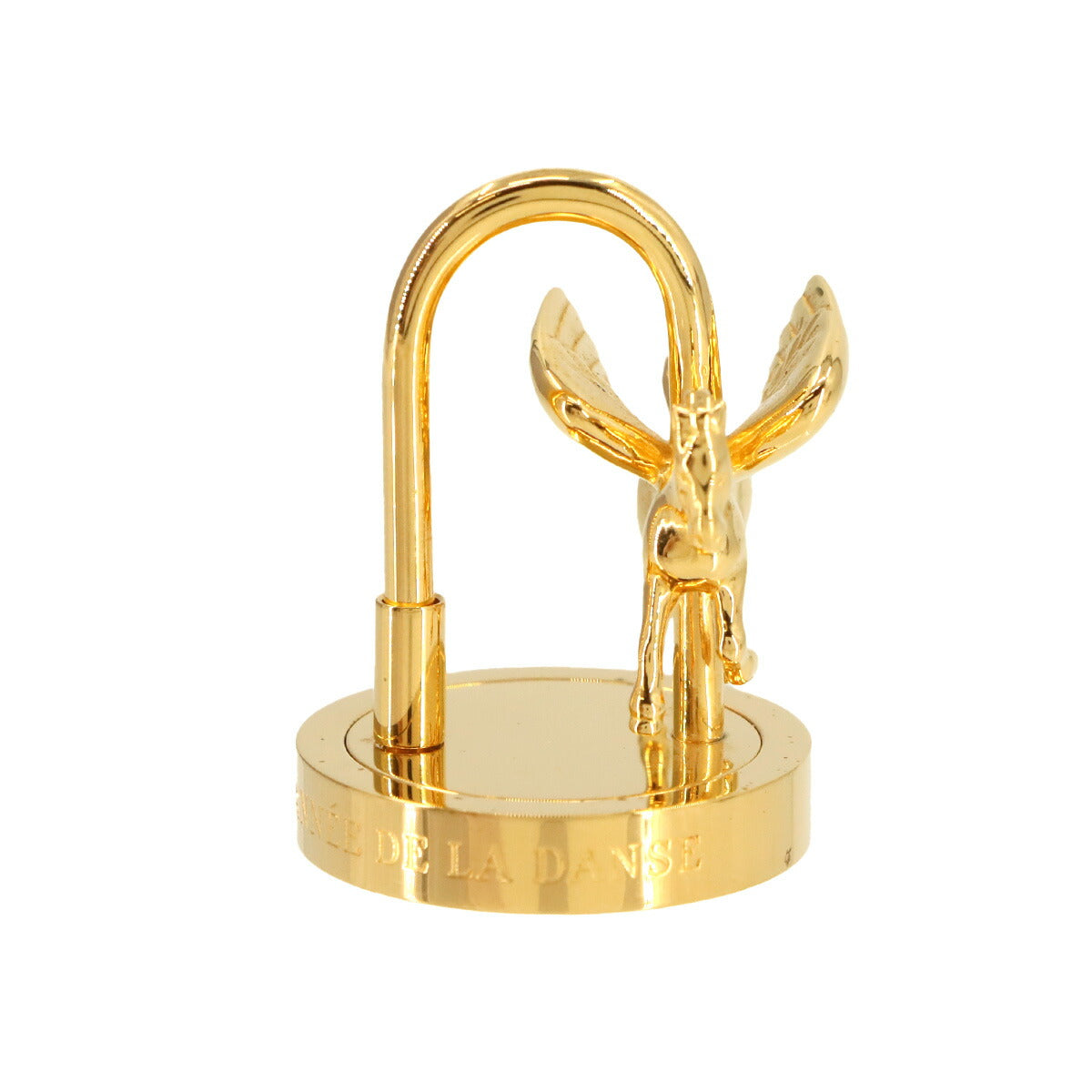 HERMES Cadena Charm Annee De La Danse Gold Pegasus Accessory