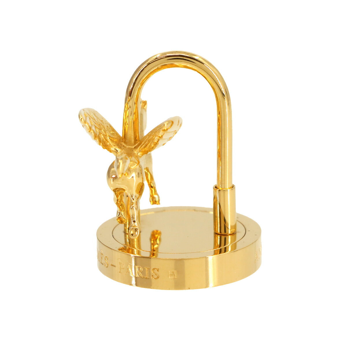 HERMES Cadena Charm Annee De La Danse Gold Pegasus Accessory