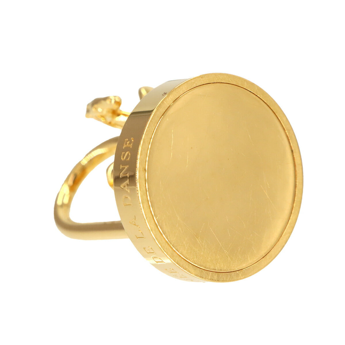 HERMES Cadena Charm Annee De La Danse Gold Pegasus Accessory