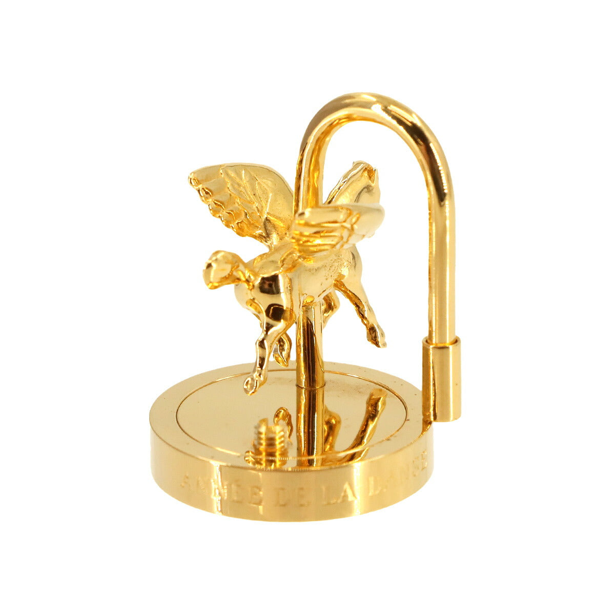 HERMES Cadena Charm Annee De La Danse Gold Pegasus Accessory