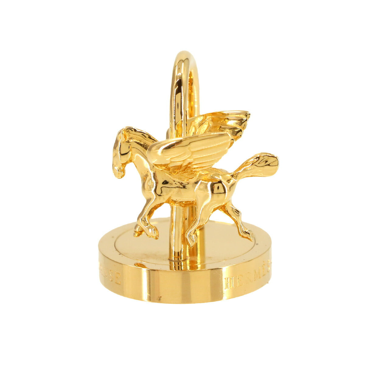 HERMES Cadena Charm Annee De La Danse Gold Pegasus Accessory