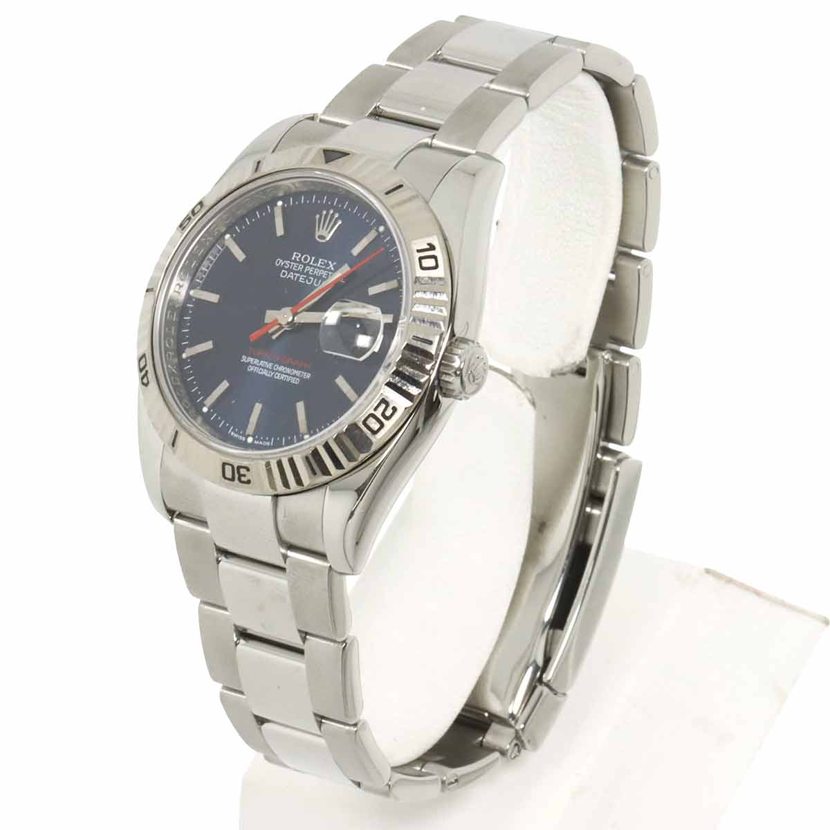 Datejust Turnograph 116264 Serial F 750 K18WG Blue Dial Mens