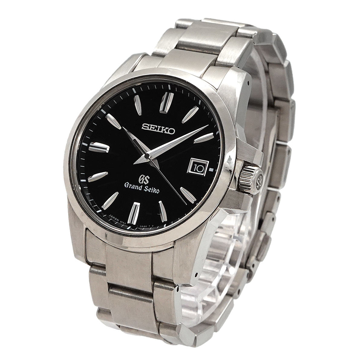 GRAND SEIKO SBGX055 Quartz Date 9F62 0AA1 Black Dial Mens Watch