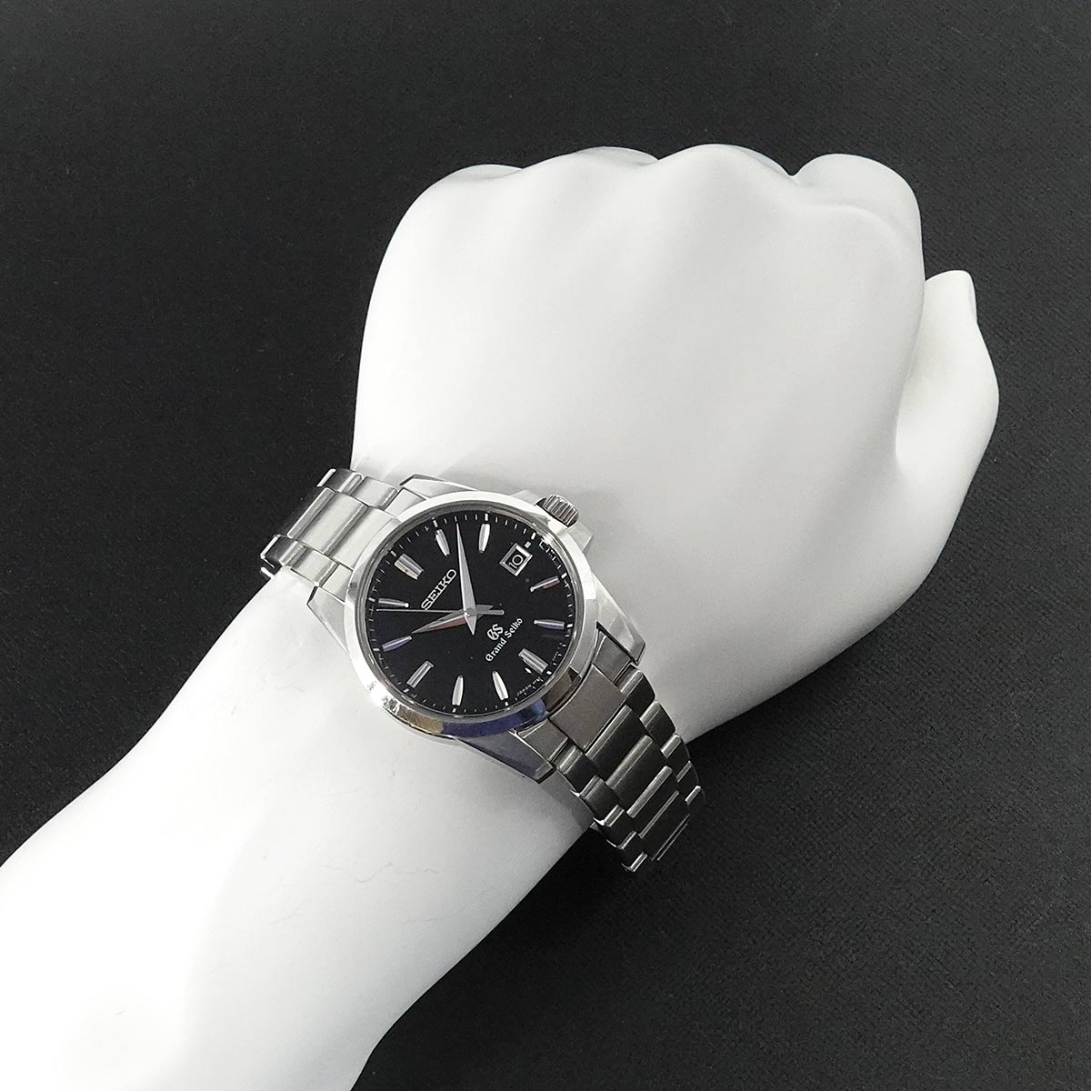 GRAND SEIKO SBGX055 Quartz Date 9F62 0AA1 Black Dial Mens Watch