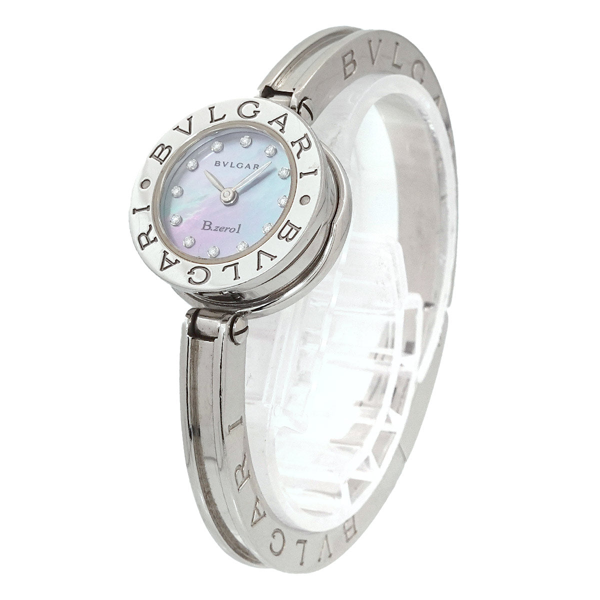 B-Zero1 BZ22S Bangle Watch Quartz Blue Shell Dial Ladies