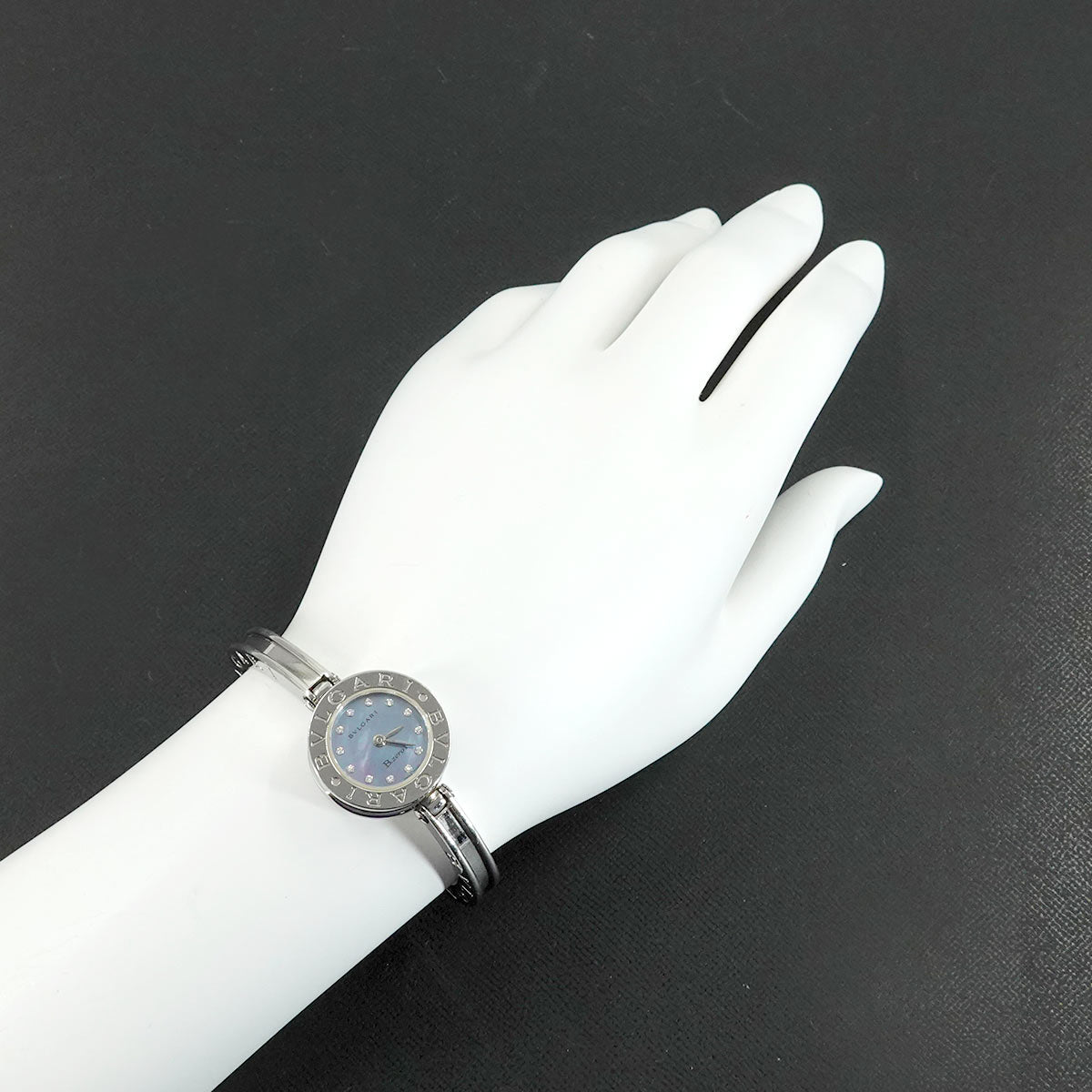 B-Zero1 BZ22S Bangle Watch Quartz Blue Shell Dial Ladies