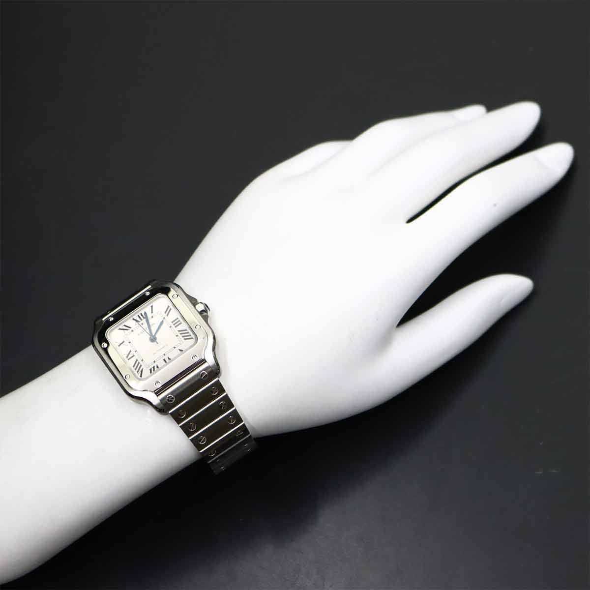 Santos De Cartier WSSA0010 Automatic Silver Dial Mens Watch