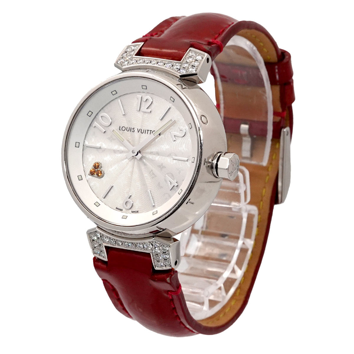 Tambour Q131R Diamond Silver Dial Quartz Ladies Watch